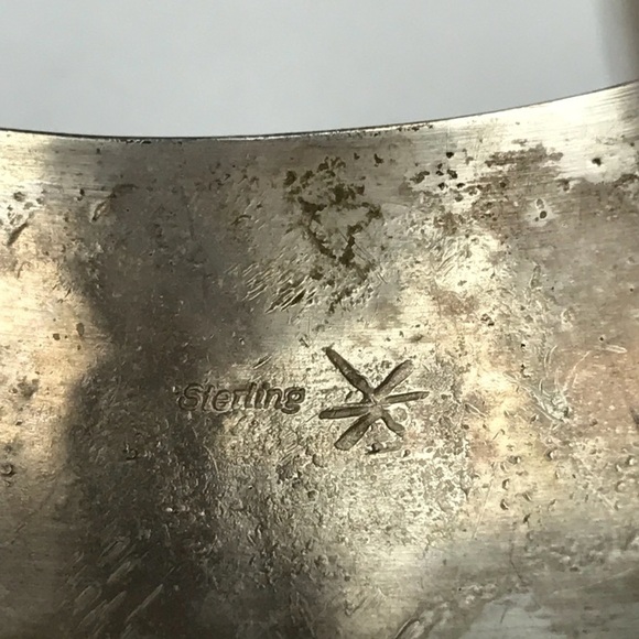 Navajo Indiana Sterling Silver 925 Storyteller Monument Valley Cuff - Picture 5 of 8